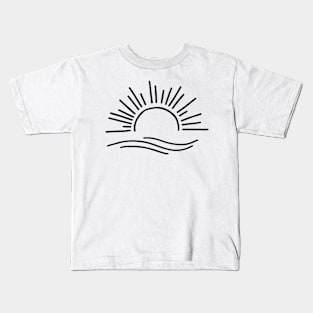 Ocean Sun Tee Nature Graphic Tshirt,Womens Summer Tee,Sunrise Shirt For Women Beachy Shirts,Sunset Sweatshirt,Boho Summer Tee Kids T-Shirt